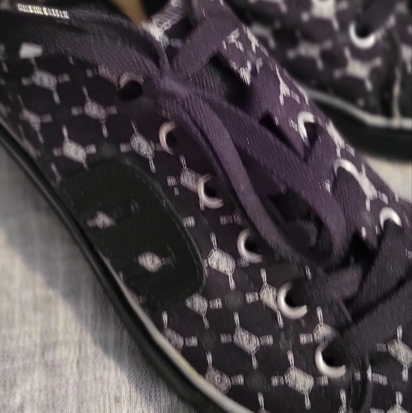 Etnies Shoes Womens Size 10 Bernie Casual Low Top Sneakers Black Fabric Lace Up - Picture 7 of 9